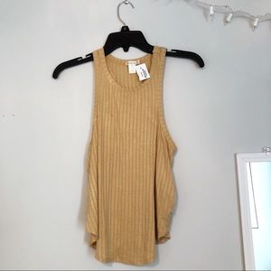 Tilly’s Bozzolo yellow tank top NWT